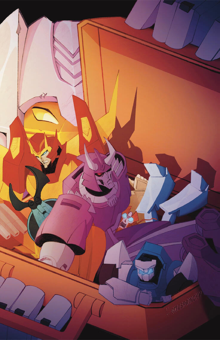 "Keep Rolling" A Transformers Art Zine Page